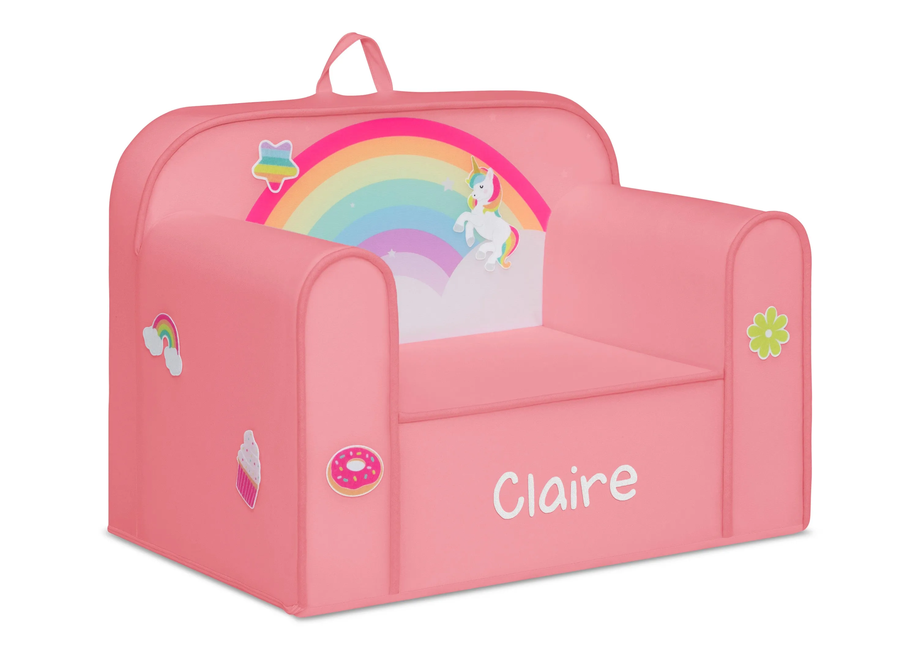 Personalized Mix & Match Cozee Kids Chair with Interchangeable Patches