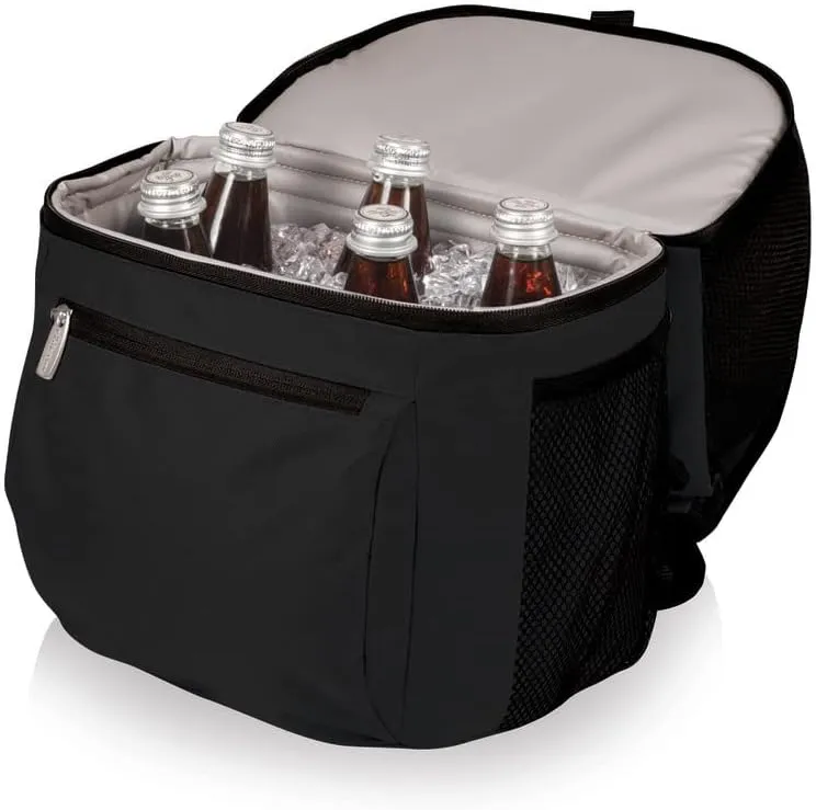 PICNIC TIME NCAA Indiana Hoosiers Zuma Backpack Cooler - Soft Cooler Backpack - Lunch Cooler, (Black)