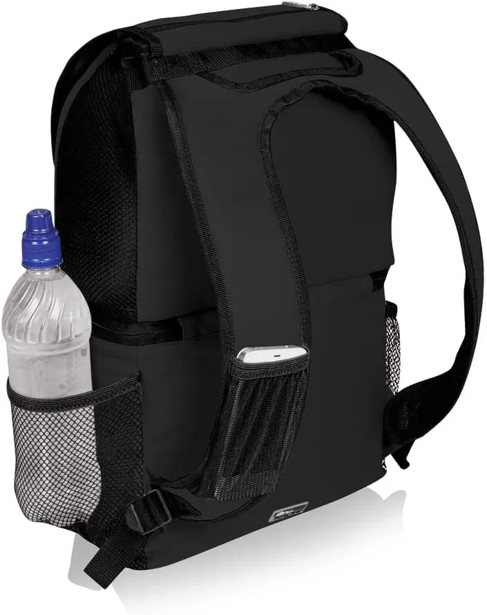 PICNIC TIME NCAA Indiana Hoosiers Zuma Backpack Cooler - Soft Cooler Backpack - Lunch Cooler, (Black)