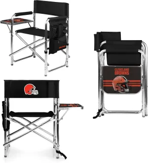 PICNIC TIME NFL Unisex-Adult NFL Sports Chair with Side Table, Beach Chair, Camp Chair for Adults