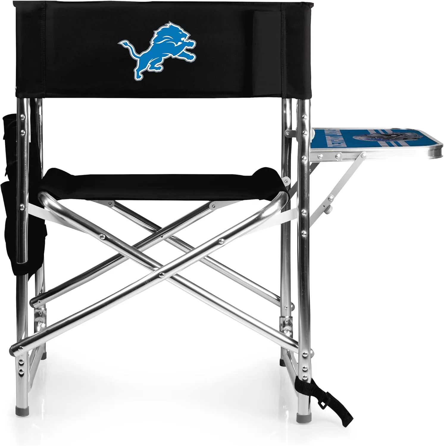 PICNIC TIME NFL Unisex-Adult NFL Sports Chair with Side Table, Beach Chair, Camp Chair for Adults