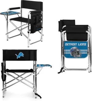 PICNIC TIME NFL Unisex-Adult NFL Sports Chair with Side Table, Beach Chair, Camp Chair for Adults