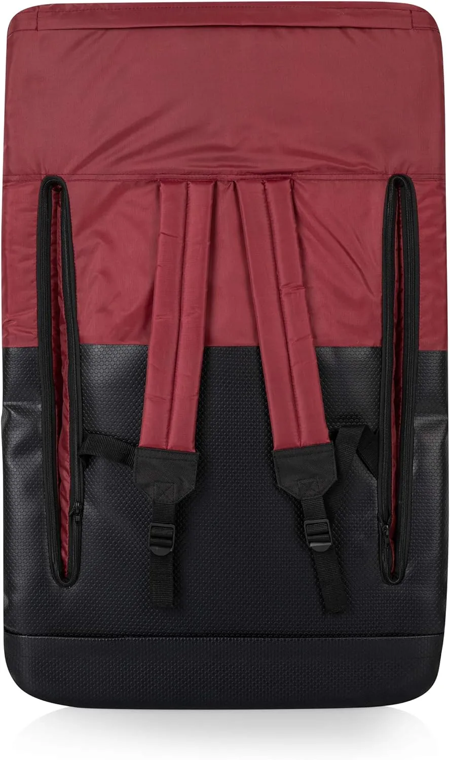 PICNIC TIME ONIVA - a Brand Ventura Reclining Stadium Seat with Back Support - Bleacher Seat - Beach Floor Chair, (Burgundy)