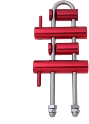 pistro Climbing Rack Descender Long Rappelling Descending Stop Device 4 Bar Rack