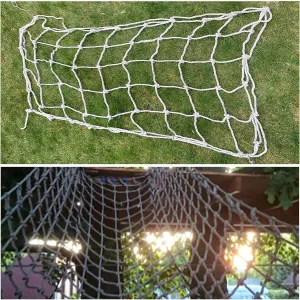 Playground Climbing Cargo Net for Kids,Outdoor Jungle Gyms Protective Netting,Obstacle Courses Equipment Tree House Safety Net Rope,8.5 * 9.5m