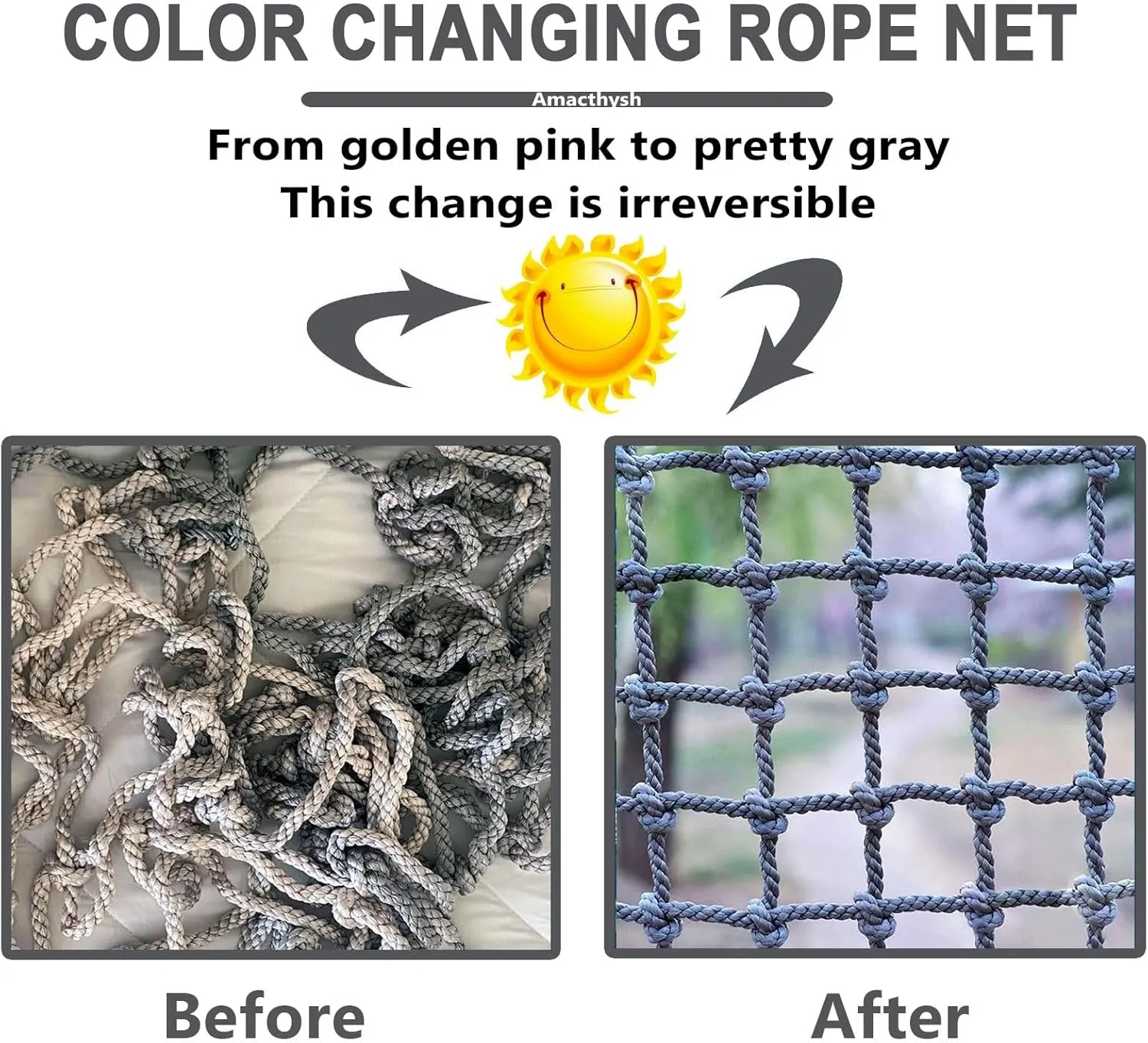 Playground Net for Kids Climbing,Climbing Cargo Net Rope,Indoor and Outdoor Safety Nets,for Backyard Home Swing Training Equipment,7.5 * 7.5m