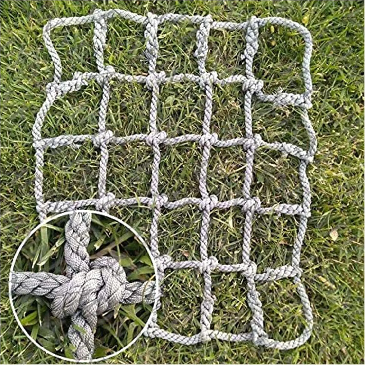Playground Net for Kids Climbing,Climbing Cargo Net Rope,Indoor and Outdoor Safety Nets,for Backyard Home Swing Training Equipment,7.5 * 7.5m