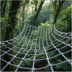 Playground Play Safety Net Outdoor Climbing Cargo Net Rope Ladder Treehouse Truck Trailer Net Stair Balcony Railing Antifal Protection Net,6.6x23ft