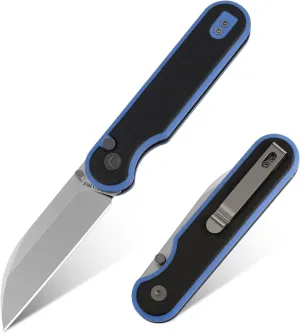 Pocket Knife, 3" 14C28N Blade EDC Knife with G10 Handle, Folding Knife with Pocket Clip for Outdoor Camping, Hunting, Hiking, Survival, Parrot Series