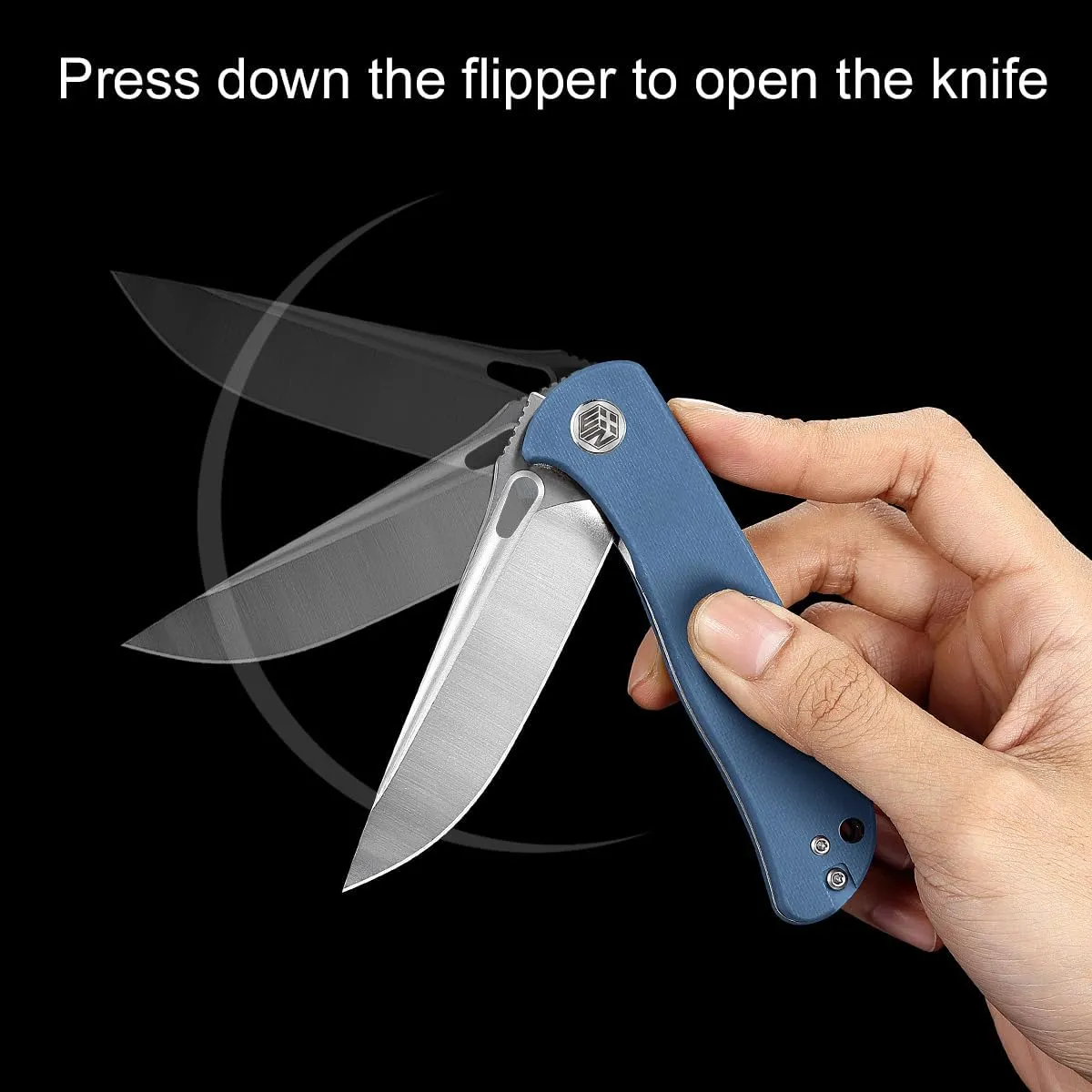 Pocket Knife for EDC, Folding Knife with Clip and Liner Lock, Small Tactical Knives with D2 Blade and G10 Handle, Camping Knife for Men and Wome Survival Hunting W3898-2