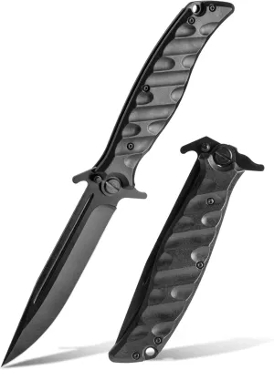 Pocket Knife for Men, 8cr13mov Blade Edc Folding Knife Black Nylon Fiberglass Handle, Multitool Folding Knives, Suitable For Outdoor, Camping,Hiking