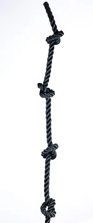 Poly Dacron Knotted Gym Climbing Rope (Black)