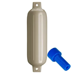 Polyform U.S. Fenders G-4 Cylindrical Double Eye w/ Adapter - 6 1/2 x 22.0 in (Sand)