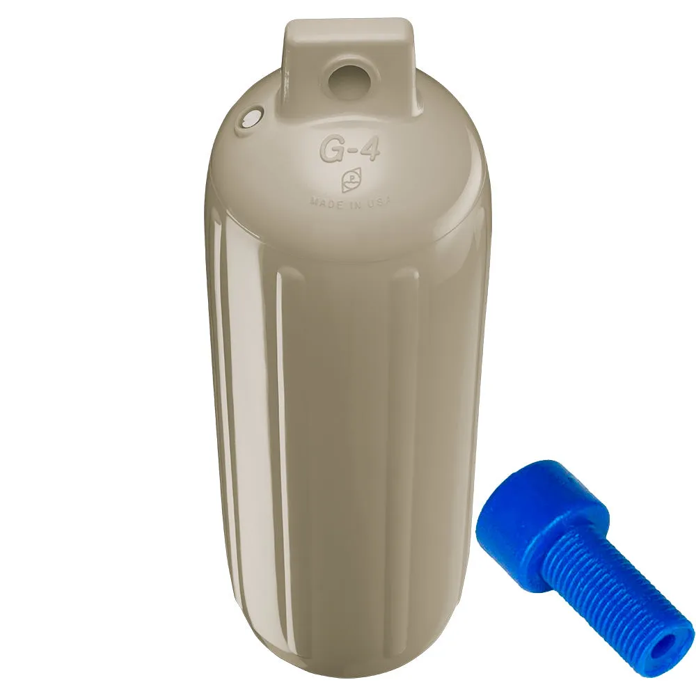 Polyform U.S. Fenders G-4 Cylindrical Double Eye w/ Adapter - 6 1/2 x 22.0 in (Sand)