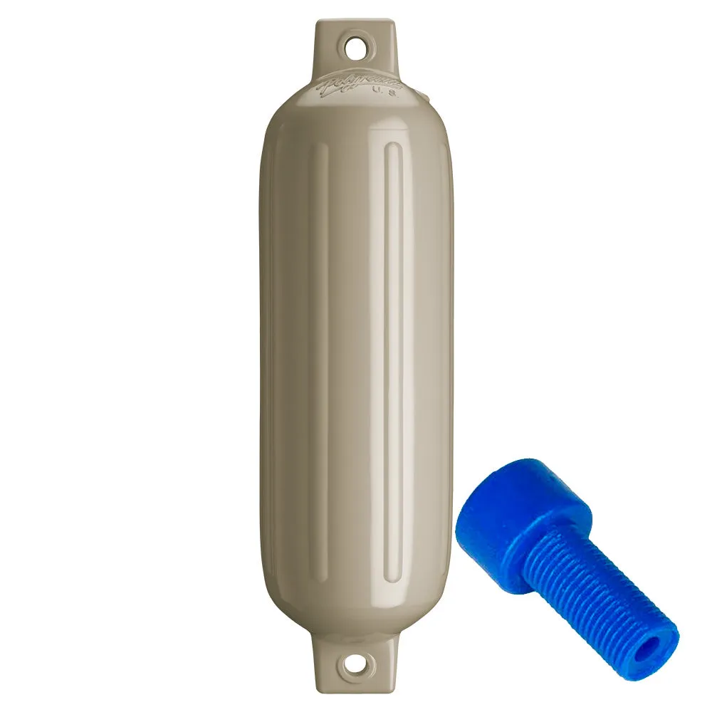 Polyform U.S. Fenders G-4 Cylindrical Double Eye w/ Adapter - 6 1/2 x 22.0 in (Sand)