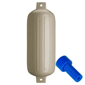 Polyform U.S. Fenders G-6 Cylindrical Double Eye w/ Adapter - 11.0 x 30.0 in (Sand)