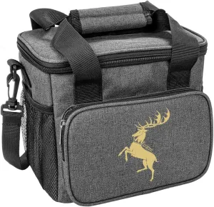 Popfunk Game of Thrones Baratheon Sigil Soft Insulated Cooler Bag, Large Lunch Bag, Lightweight, Thermal and Reusable for Office, Picnic, Beach