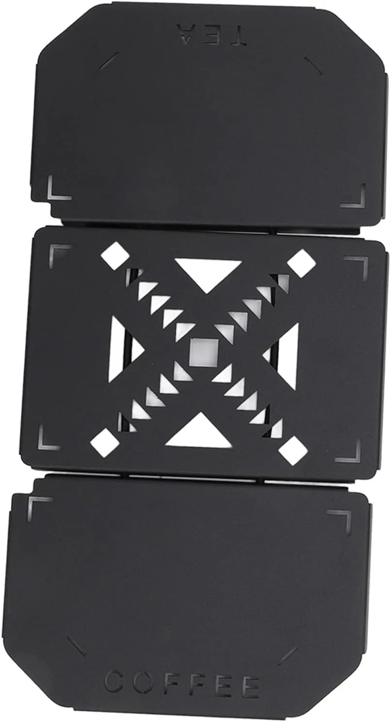 Portable Aluminium Alloy Table Top for 9.4L Lunch Box, Folding Camping Table Board, Metal Plate Camping Gear