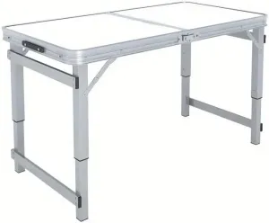 Portable Aluminum Folding Table - 3 Adjustable Heights, Lightweight & Stable Outdoor Camp Table for Picnic, BBQ, Camping