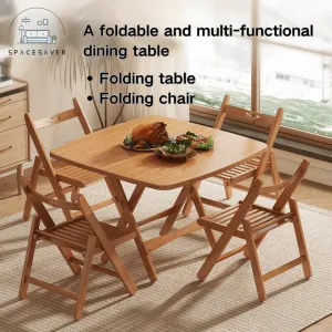 Portable and Simple Square Table for Home Balcony/Small - sized apartment rental dining table