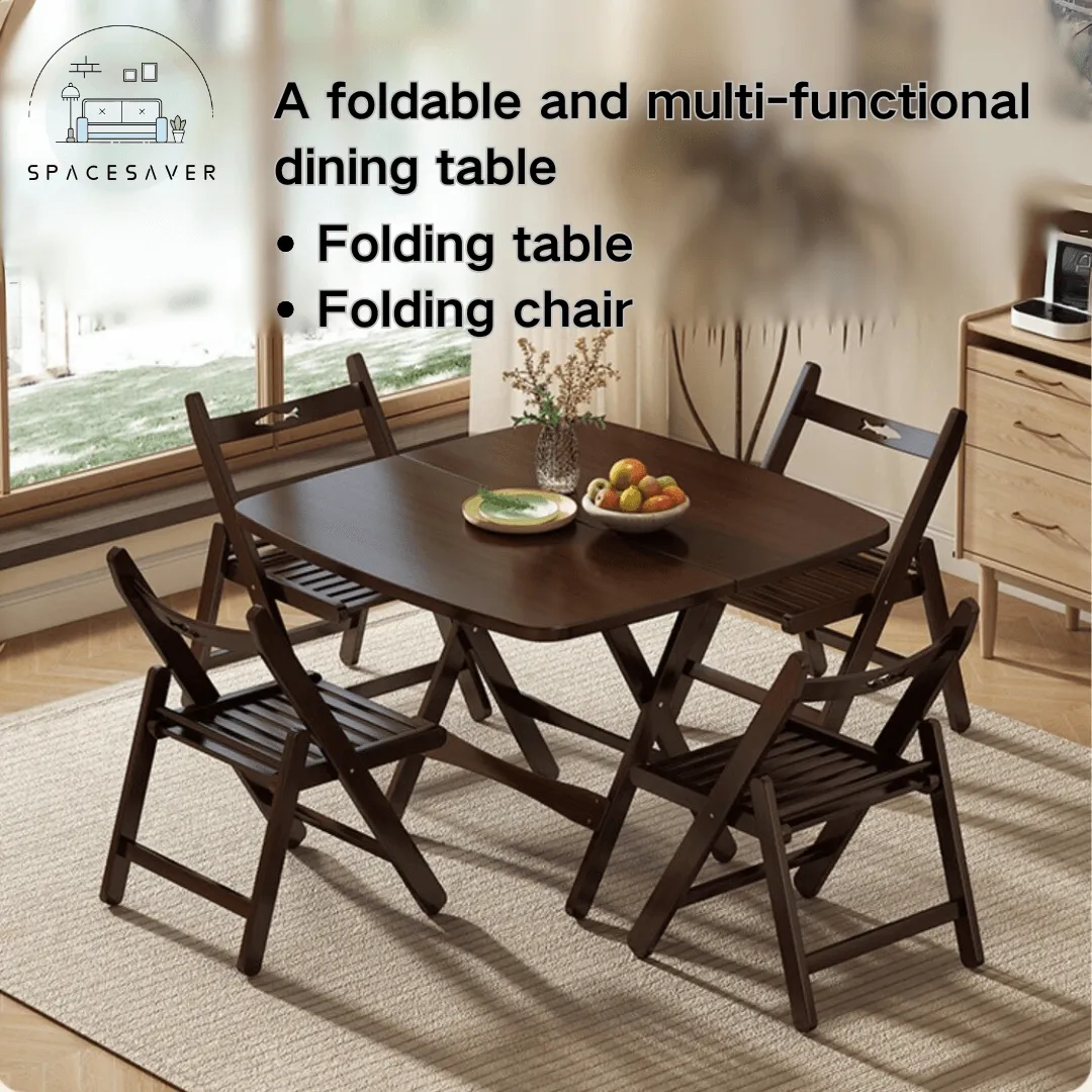 Portable and Simple Square Table for Home Balcony/Small - sized apartment rental dining table