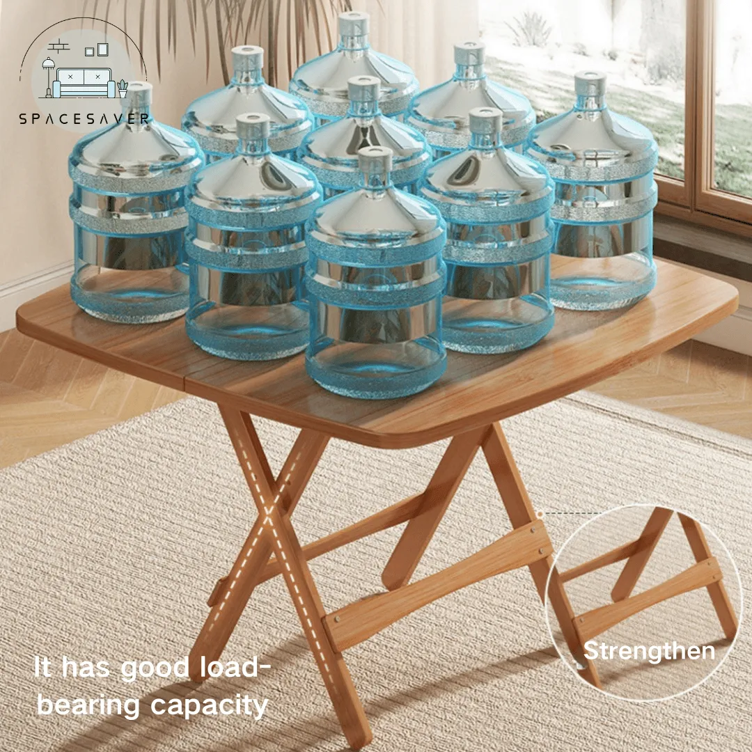 Portable and Simple Square Table for Home Balcony/Small - sized apartment rental dining table