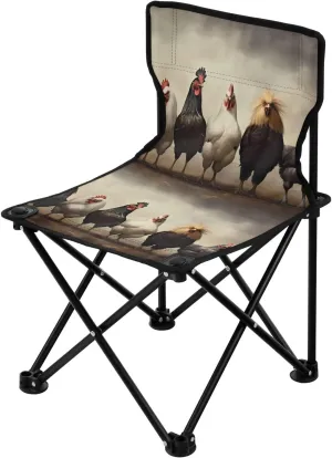 Portable Camping Folding Chairs Foldable Chair Small Chicken Lightweight Backpacking Outdoor Outside Fishing