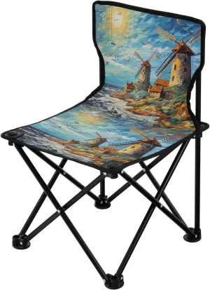 Portable Camping Folding Chairs Foldable Chair Small Seagull Lighthouse 2 Lightweight Backpacking Outdoor Outside Fishing