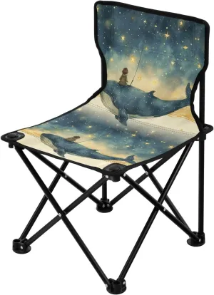 Portable Camping Folding Chairs Foldable Chair Small Whale Star Lightweight Backpacking Outdoor Outside Fishing