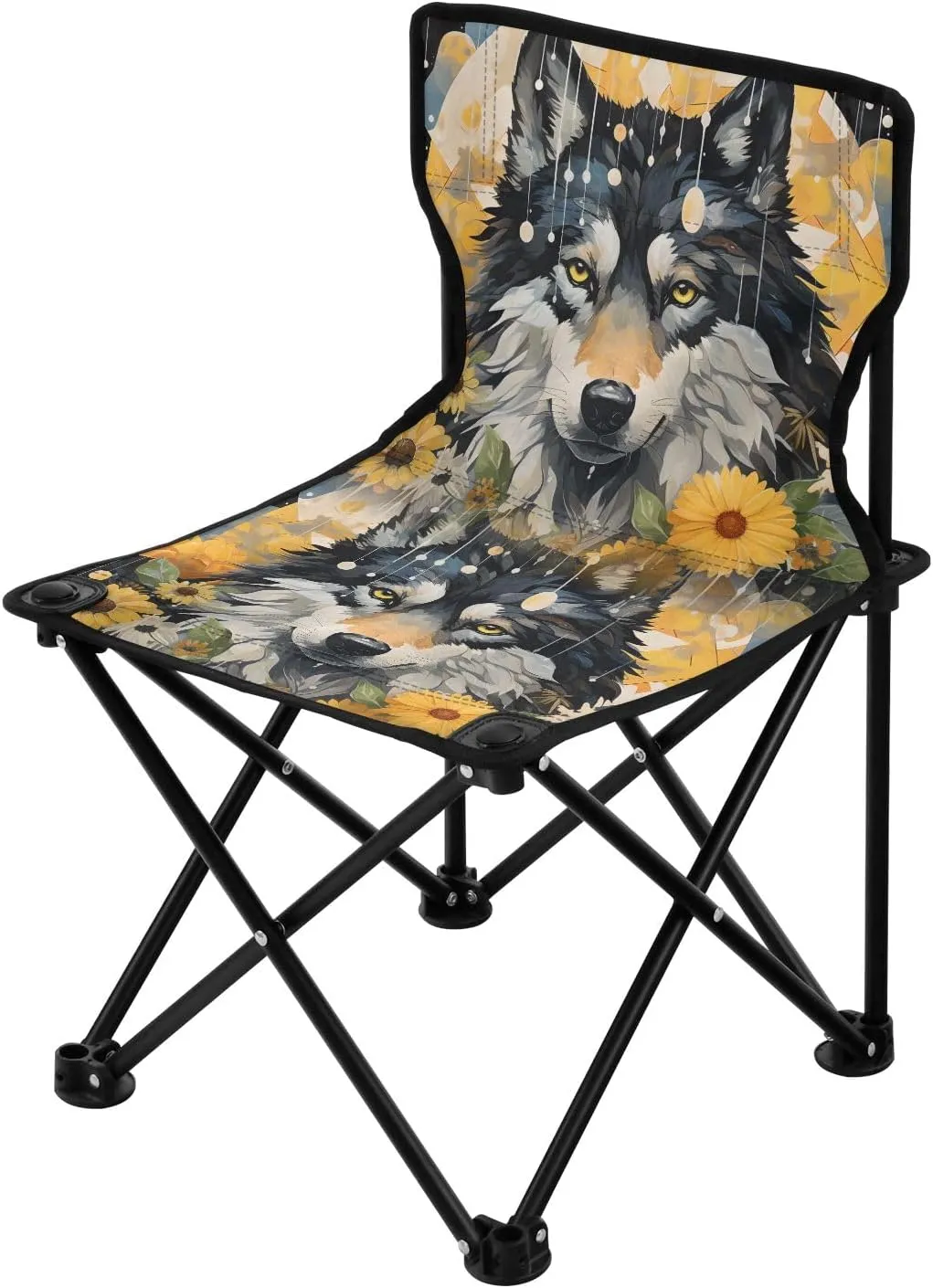 Portable Camping Folding Chairs Foldable Chair Small Wolf 2 Lightweight Backpacking Outdoor Outside Fishing