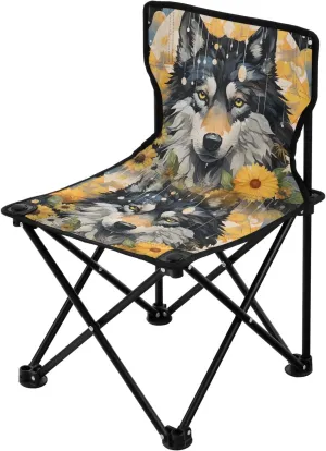 Portable Camping Folding Chairs Foldable Chair Small Wolf 2 Lightweight Backpacking Outdoor Outside Fishing