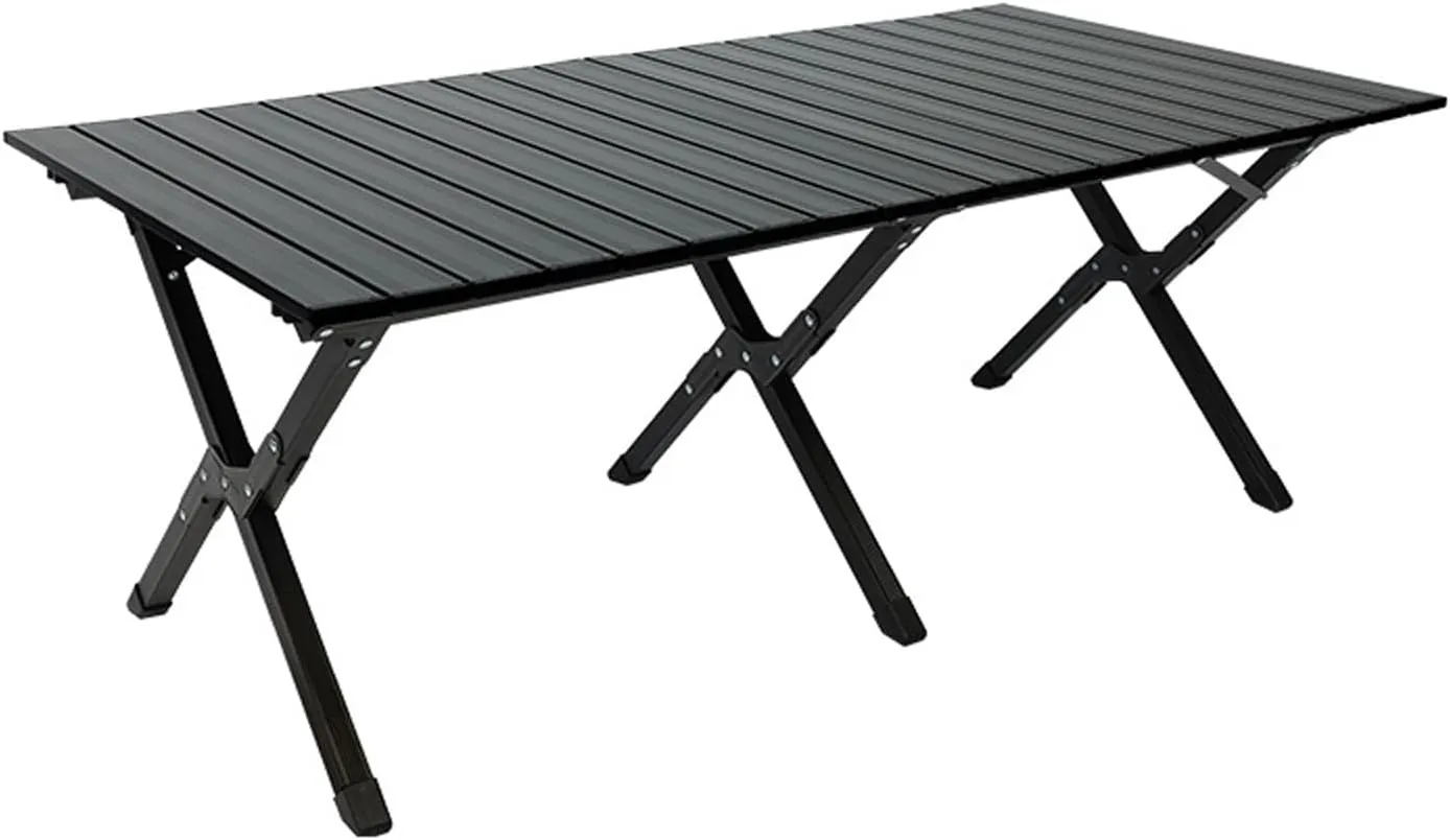 Portable Camping Table, Folding Lightweight Roll-Up Camping Table with Carrying Bags for Picnic, Cooking, Camping, Beach