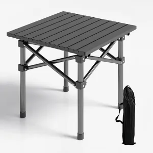 Portable Camping Table, Lightweight Folding Camp Table with Carry Bag, Collapsible Table for 2-4 Persons, Perfect for Hiking, BBQ, Beach, and Picnics