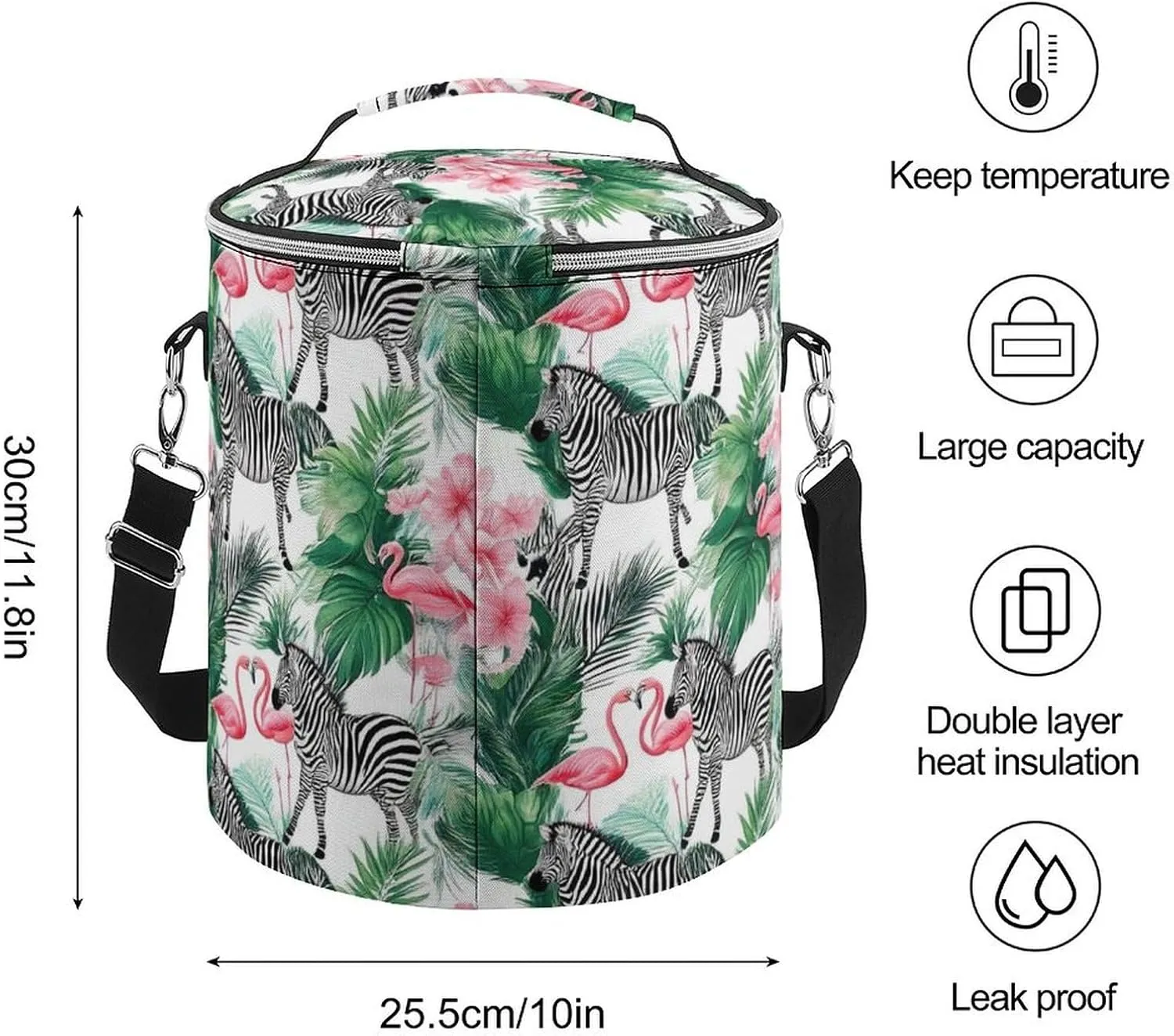Portable Cooler Bags with Adjustable Shoulder Straps Fit BBQ, Camping, Outdoor
