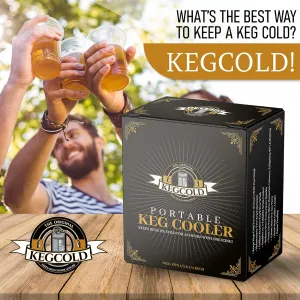 Portable Keg Cooler - Foldable, Reusable, Lightweight, Insulated, and Easy Setup