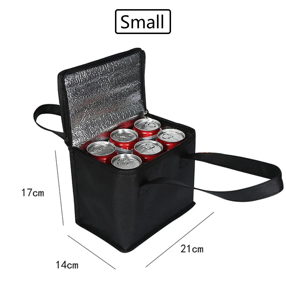 Portable Lunch Cooler Bag Thermal Bag Drink Carrier Insulated  Delivery Bag