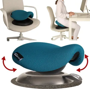 Portable Saddlestool - Best for Ergonomics for Office or for homeoffice - Makes A Great Gift for Horse Riders or Coworkers - Ergonomic Stool (Turquoise) - by Humantool