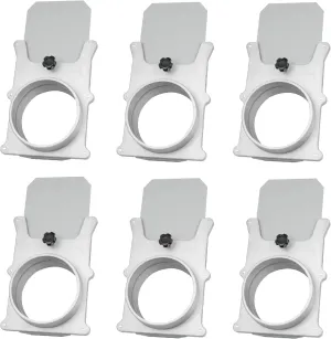 POWERTEC 70135-P6V 4-Inch Blast Gate for Dust Collector, Dust Collection Fittings, 6 PK