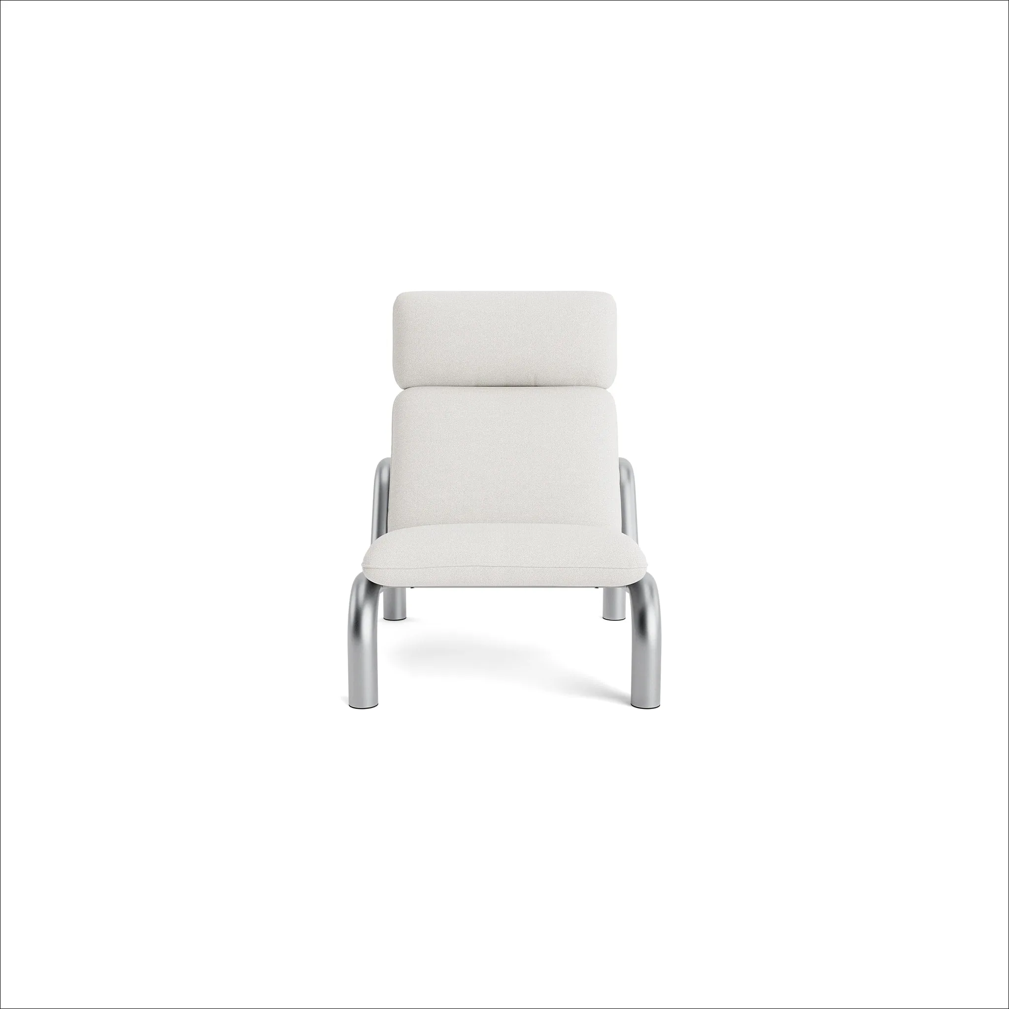 PRE-ORDER │ NORMANN COPENHAGEN Tube Lounge Chair, Stainless Steel/Hallingdal 103