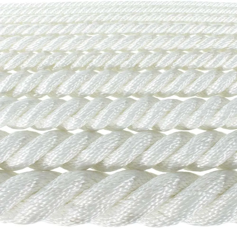 Premium White Twisted Nylon Rope (1 Inch x 100 Feet) - Multipurpose Utility Line