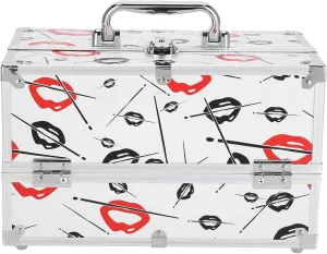 Professional Makeup Train Box Portable Multifunctional Storage Box for Store Cosmetics Jewelry (Small first floor)
