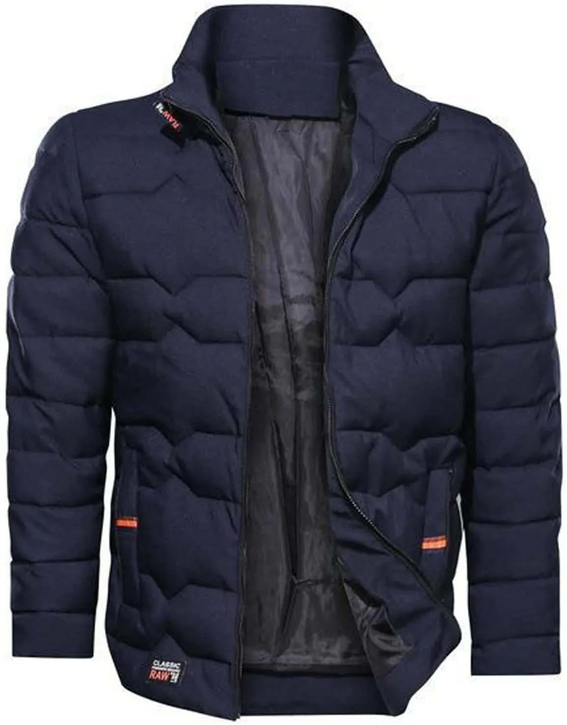 Puffer Jacket for Men Winter Warm Lightweight Coat Full Zip Water Repellent Windproof Insulated Hiking Travel Jacket
