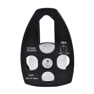 Pulley System,Outdoors Climbing Rescue Pulley Single Sheave with Swing Plate