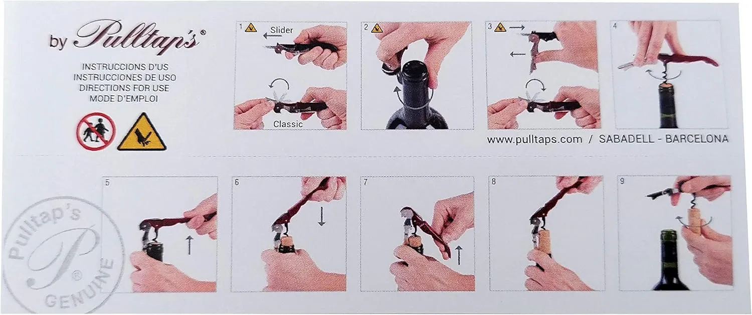 Pulltap's Genuine Slider Boss 150 Wine Key Corkscrew (Violeta - Violet)