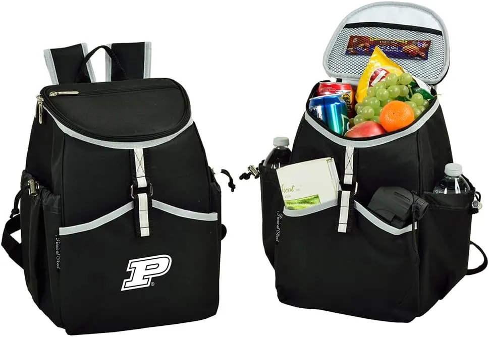 Purdue Licensed Cooler Backpack- 22 Can Capacity- Lightweight Insulated & Leak-Proof for Men & Women- Camping, Hiking, Beach, Park or Day Trips Designed & Quality Approved in USA