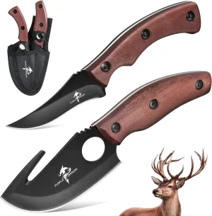 Purple Dragon Hunting Knife, Caping Knife, Fixed Blade Hunting Knife, Skinner Knife Hunting, Fishing Knife Very Sharp, Survival Outdoor Knife, Gift for Men