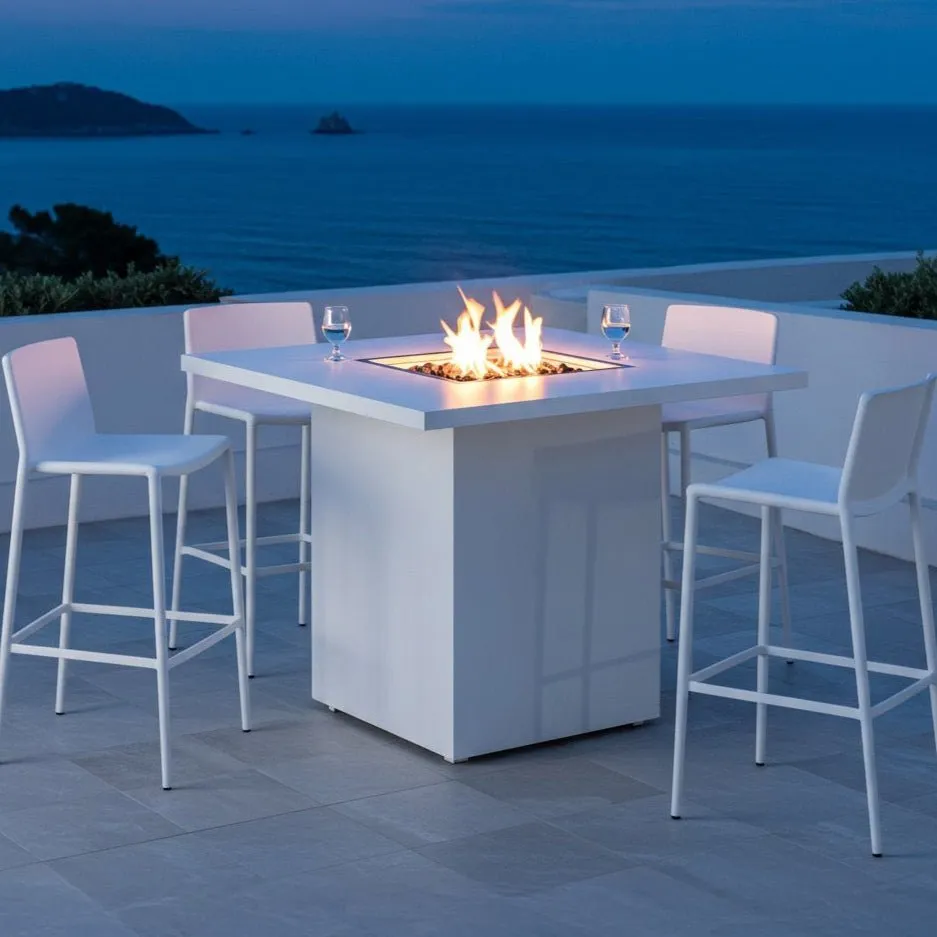 Quad Bar Fire Table (Tabletop) - Aluminum