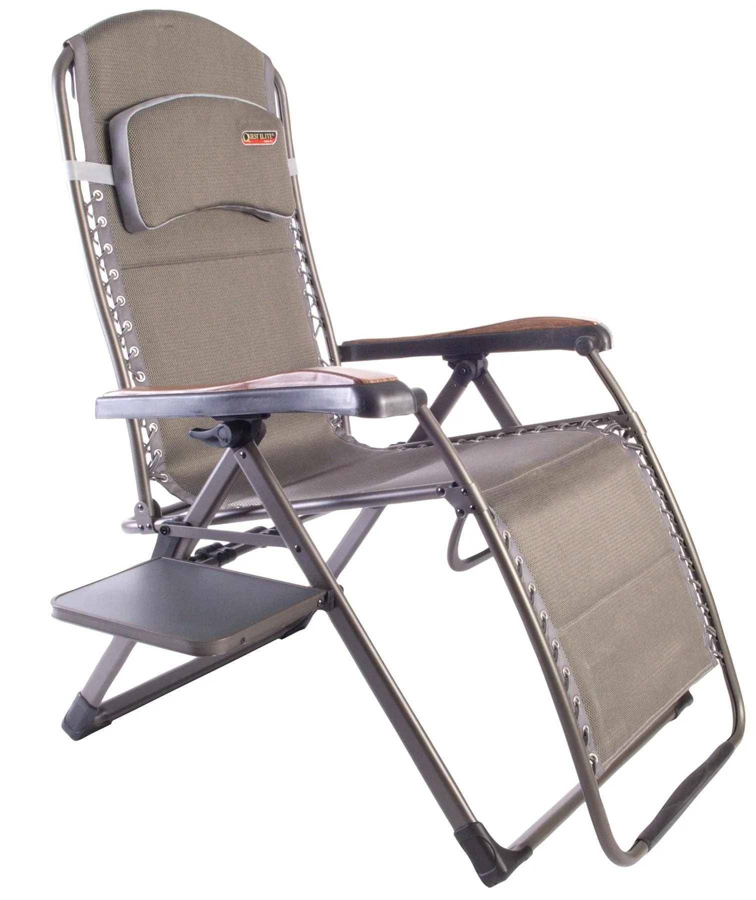Quest Naples Pro Relax XL Camping Caravan Chair with Side Table