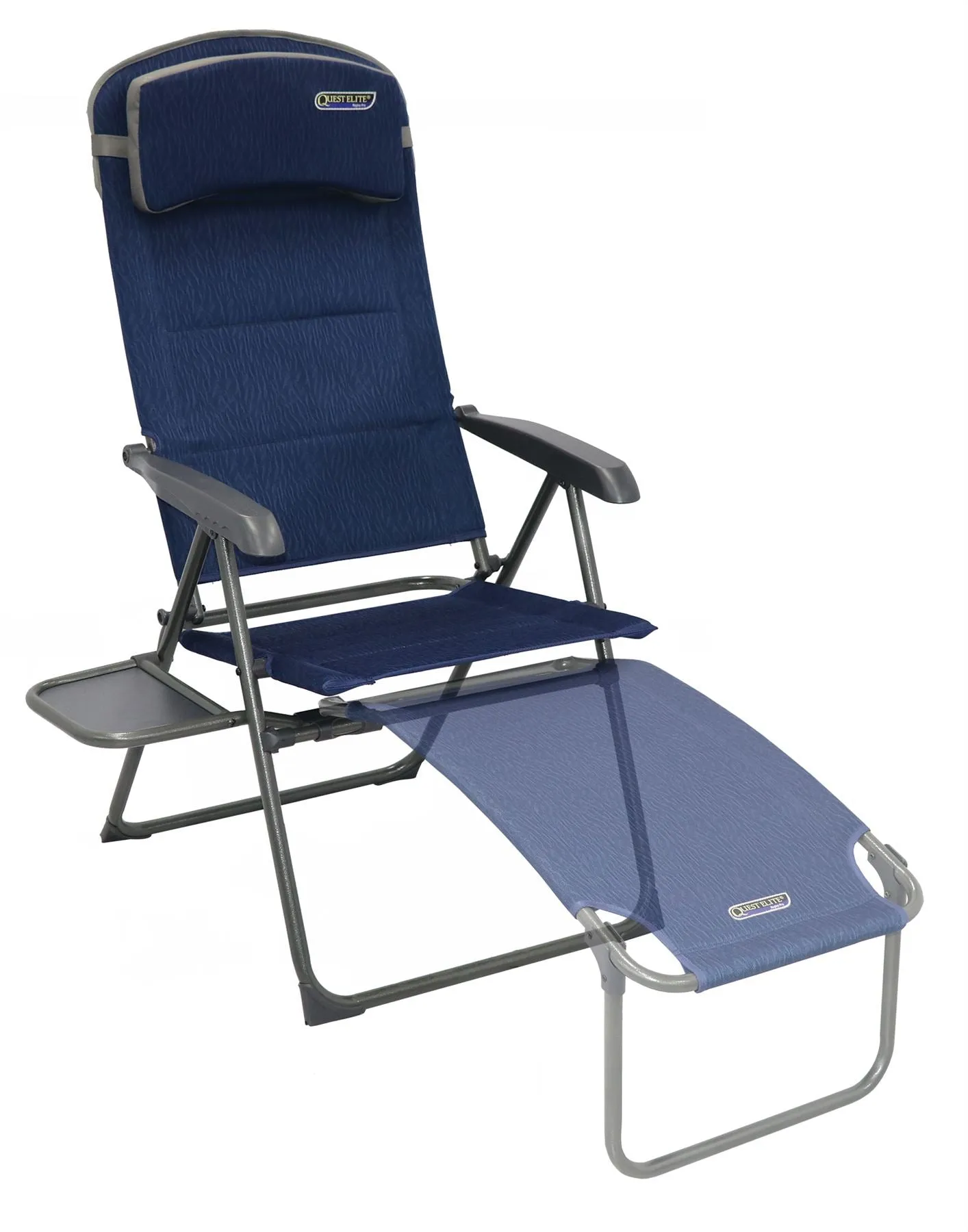 Quest Ragley Pro Recline Camping Caravan Chair with Side Table