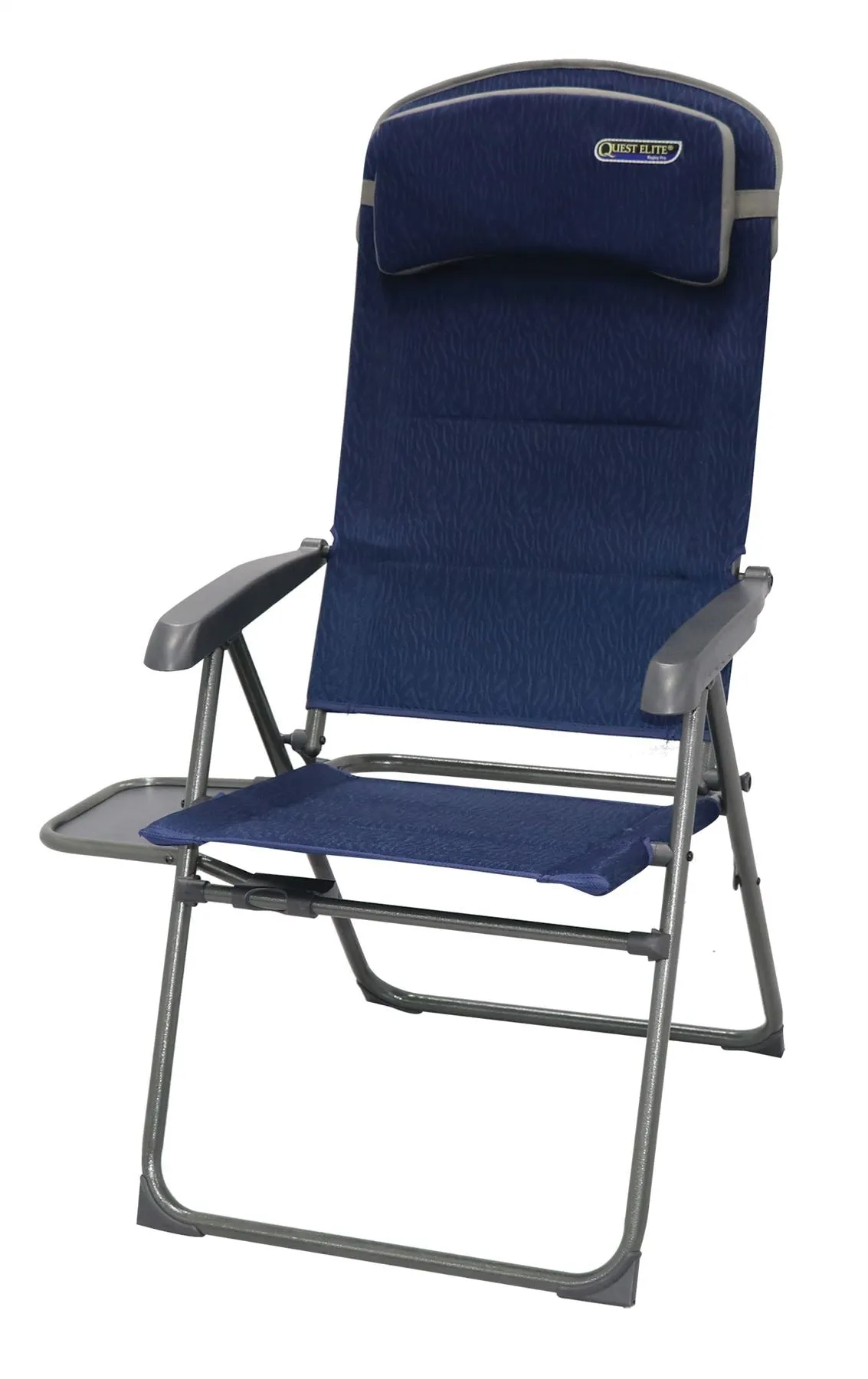 Quest Ragley Pro Recline Camping Caravan Chair with Side Table